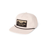 The Filson Scenic Trucker Hat in Natural Brown