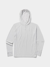 Duck Camp Men's DC Bug Screen First Layer Hoodie in Silver King full product view