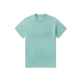 Southern Marsh Men's Freedom Cruise Tee Washed Bimini Green front view