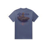 Southern Marsh Men's Patient Pup Tee - Washed Oxford Blue
