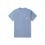 Southern Marsh Men's American Beach Rodeo Seawash Tee in Washed Blue