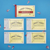 Chronicle Books Lucky Tickets For Romance cards spread