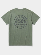 Duck Camp Men's Hunt and Fish Club Tee Willow flat lay