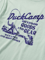 Duck Camp Men's Goods and Gear Tee in Bay side view