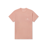 Southern Marsh Men's Shake & Release Seawash Tee Salmon front view