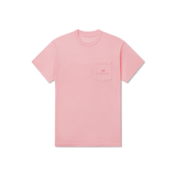 Southern Marsh Men's Aloha Sunset Seawash Tee in Camellia front view