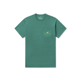 Southern Marsh Men's Branding Flagstick Seawash Tee Champions Green front