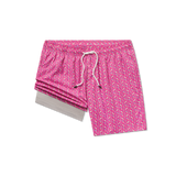 Southern Marsh Men's Beach Vibes Harbor Lined Trunk in Berry Surfboards back