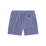 Southern Marsh Men's Beach Vibes Harbor Lined Trunk in Purple Surfboards detail