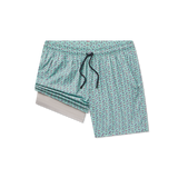 Southern Marsh Men's After The Boil Harbor Lined Trunks in Mint Boil front view