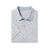 The Southern Shirt Men's Hunters Hideaway Printed Polo in Pale Drift