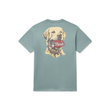Southern Marsh Boys' Lab Sips Tee Galicia Green detail