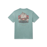 Southern Marsh Boys' Loaded Up Pup Tee - Washed Moss Blue Heather