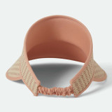 Brixton Women's Newport Straw Visor in Italian Clay