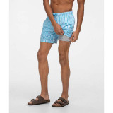 Southern Shirt Men's Clubhouse Seersucker Swim Shorts Coastal Blue detail