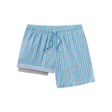 Southern Shirt Men's Clubhouse Seersucker Swim Shorts Coastal Blue back