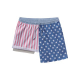 Southern Shirt Freedom Rider Swim Shorts patriotic colorway front view