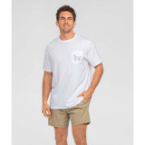 Southern Shirt Men's Camo Retriever Tee in Bright White
