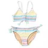 Shade Critters Girls' Stripe Tie Back 2 Pc Set detail view
