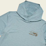 Howler Brothers Men's HB Tech Hoodie Pool Blue detail view