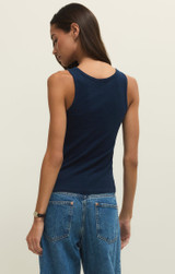 Z Supply Women's Classic Slub Scoop Tank in Eclipse
