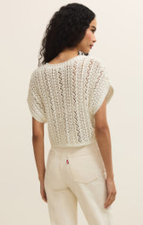 Z Supply Women's Ballast Crochet Sweater Top