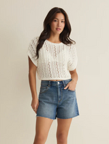 Z Supply Women's Ballast Crochet Sweater Top