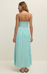 Z Supply Women's Bayside Stripe Linen Maxi Dress in La Palma