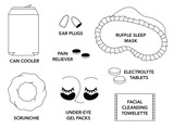 Pinch Provisions Bachelorette Kit in Let's Go Girls open view