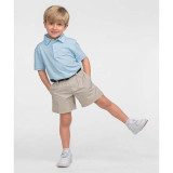 The Southern Shirt Boys' Boys Heather Madison Polo in Alaskan Blue