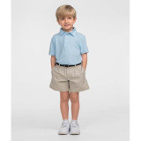 The Southern Shirt Boys' Boys Heather Madison Polo in Alaskan Blue