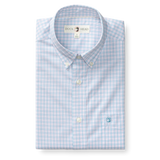 Duck Head Men's Performance Poplin Sport Shirt Pale Pink side view