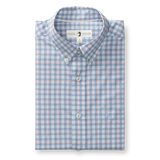 Duck Head Men's Performance Poplin Sport Shirt Light Blue side view