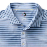 Duck Head Men's Summerford Performance Jersey Polo - Serenity Blue