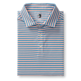 Duck Head Men's Summerford Performance Jersey Polo Sunwashed Blue lifestyle