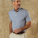 Duck Head Men's Long Drive Performance Polo - Blue Horizon