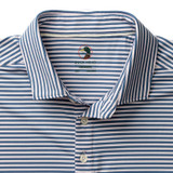Duck Head Men's Long Drive Performance Polo - Blue Horizon