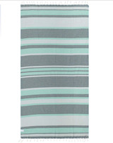 Sand Cloud Jade Stripe 37x67 Beach Towel Sand Cloud Jade Stripe