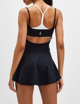 FP Movement Women's Baseline UV Tennis Dress in Black Combo