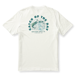 Duck Head Men's Catch Of The Day T-Shirt Soft White back view