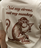 Southern Shirt Women's Not My Monkey tee back view