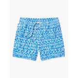 Fair Harbor Men's 5" Bungalow Trunks Blue Water Waves front view