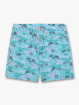 Fair Harbor Men's 7" Bayberry Trunks Aqua Waters front view