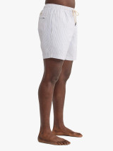 Fair Harbor Men's 7" Bayberry Trunks - Grey Seersucker