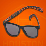 goodr Houston FC H-Town Hold It Down OG Sunglasses in Black/Amber side view