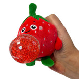 Streamline Strawberry Plush Ball Jelly Red front