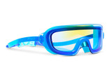 Bling2o Boys' Hologram Swim Goggles in Ocean Byte strap view