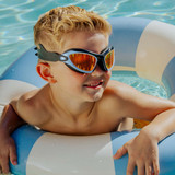 Bling2o Boys' Covert Chomp Swim Goggles in Deep Cover close-up