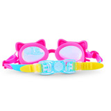Bling2o Girls' Flexi Feline Swim Goggles in Jelly Beans Pink side view