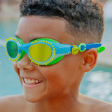 Bling2o Boys' Jurassic Dive Swim Goggles in Stego Splash Green